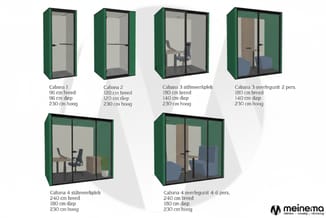 Cabana 1 belcel – 1 persoons phonebooth (41 dB), afbeelding 8