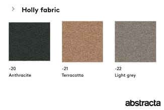 Holly stofmonsterset in drie kleuren: anthraciet (-20), terracotta (-21) en lichtgrijs (-22)