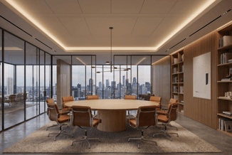 Flow Vergadertafel - Massief houten boardroomtafel, afbeelding 3