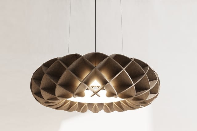 Halo petfelt akoestisch plafondpaneel met LED